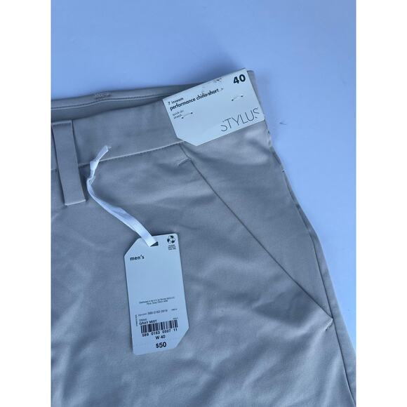 Stylus 7" Mens Chino Short  Size 40 . - Picture 7 of 9